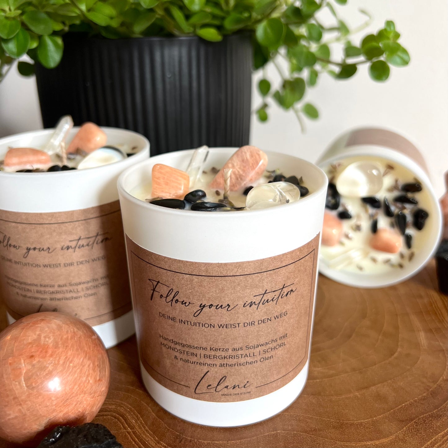 Edelsteinkerze für bessere Intuition