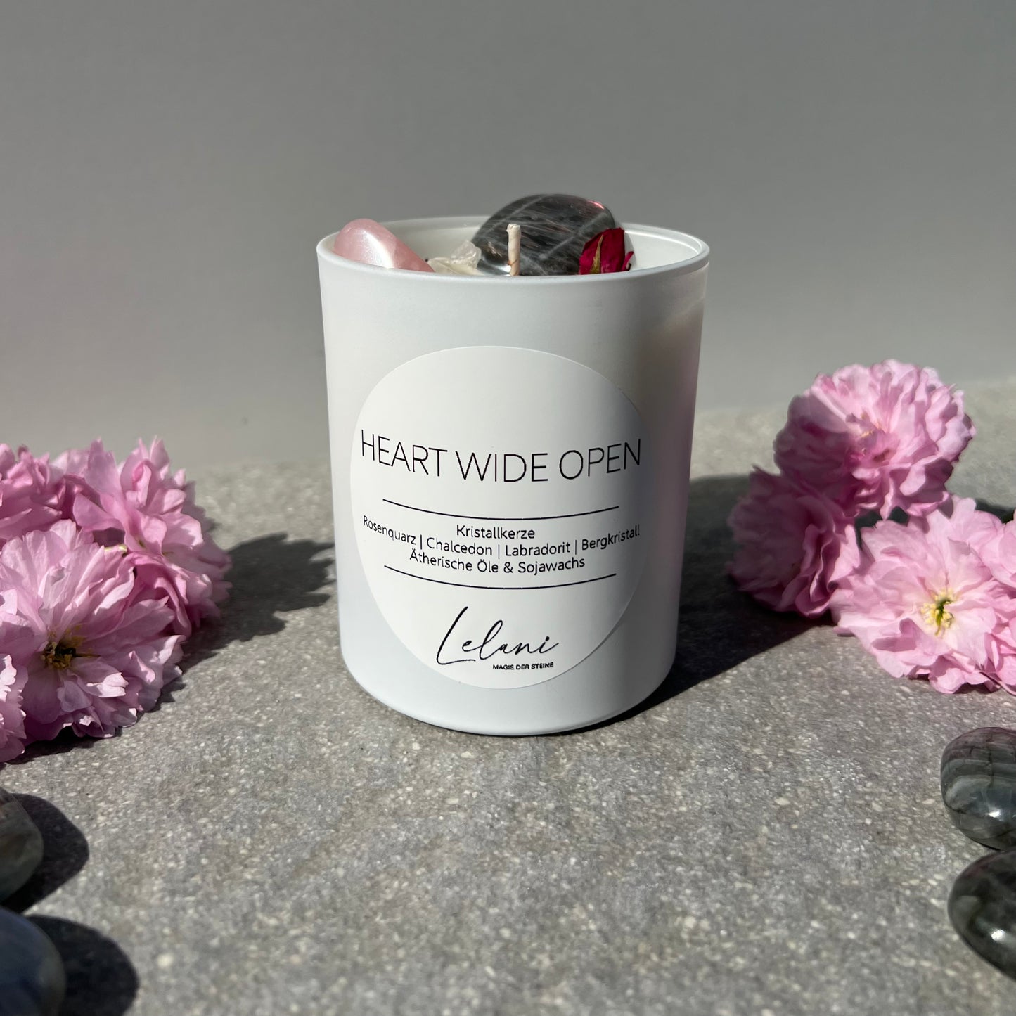 Kristallkerze HEART WIDE OPEN