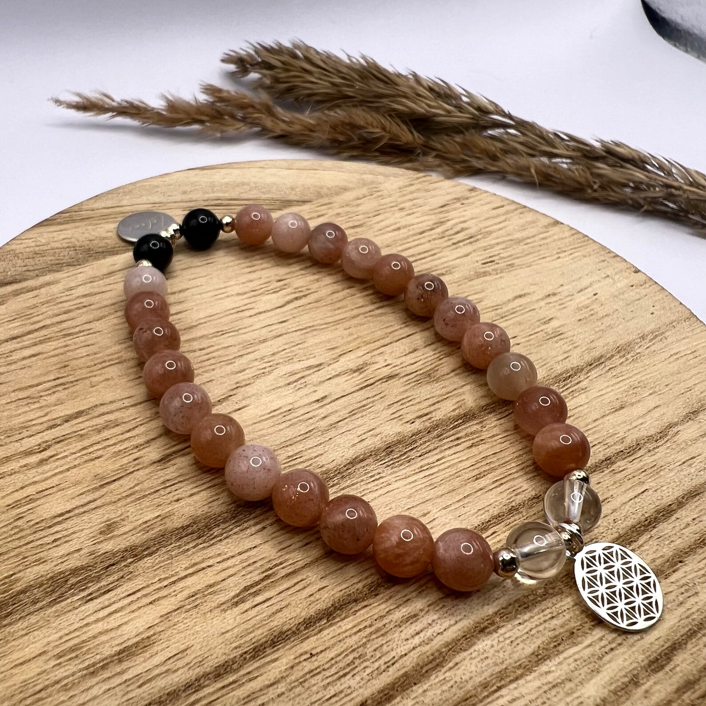 Edelsteinarmband "Follow your intuition" Nahaufnahme