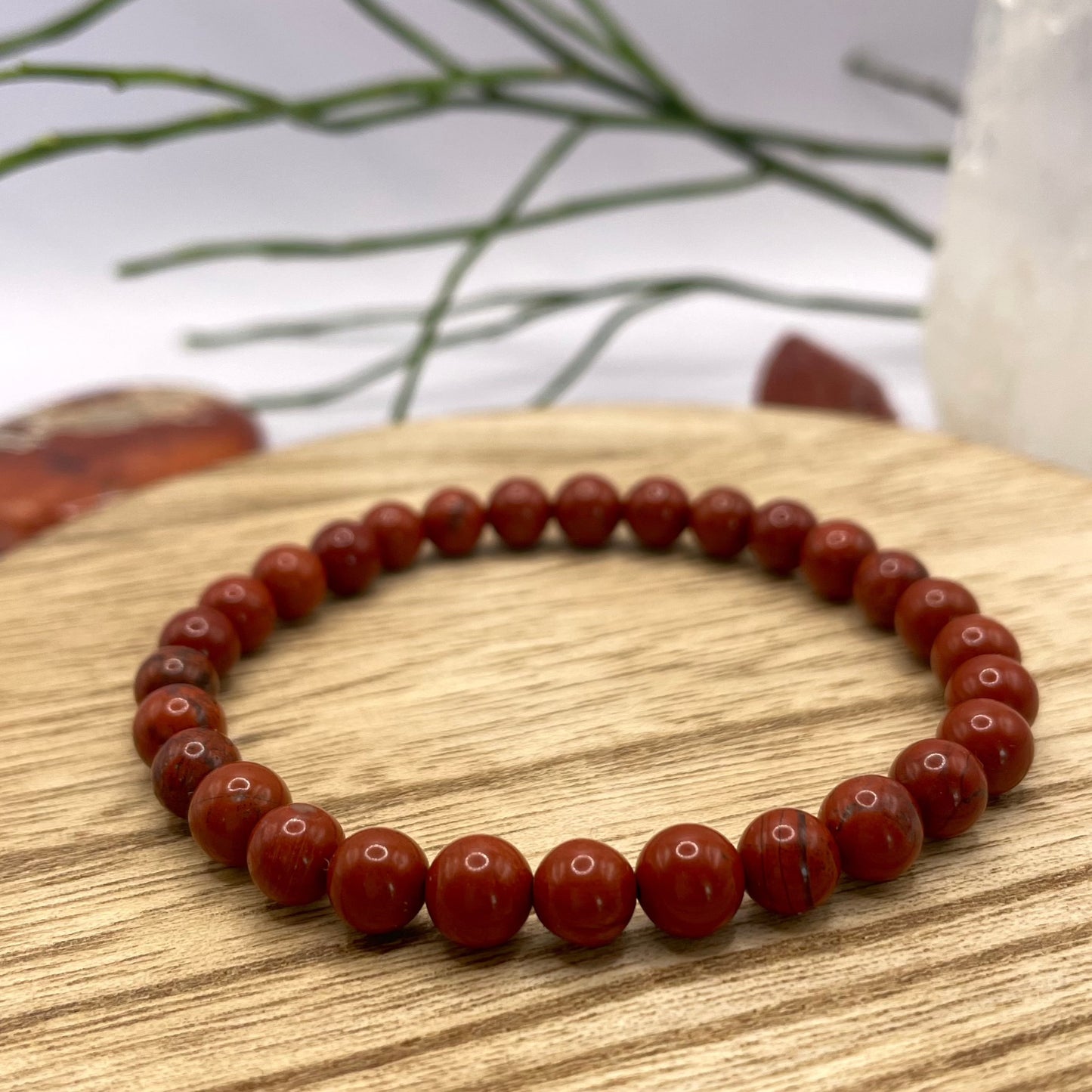 Jaspis Armband Nahaufnahme