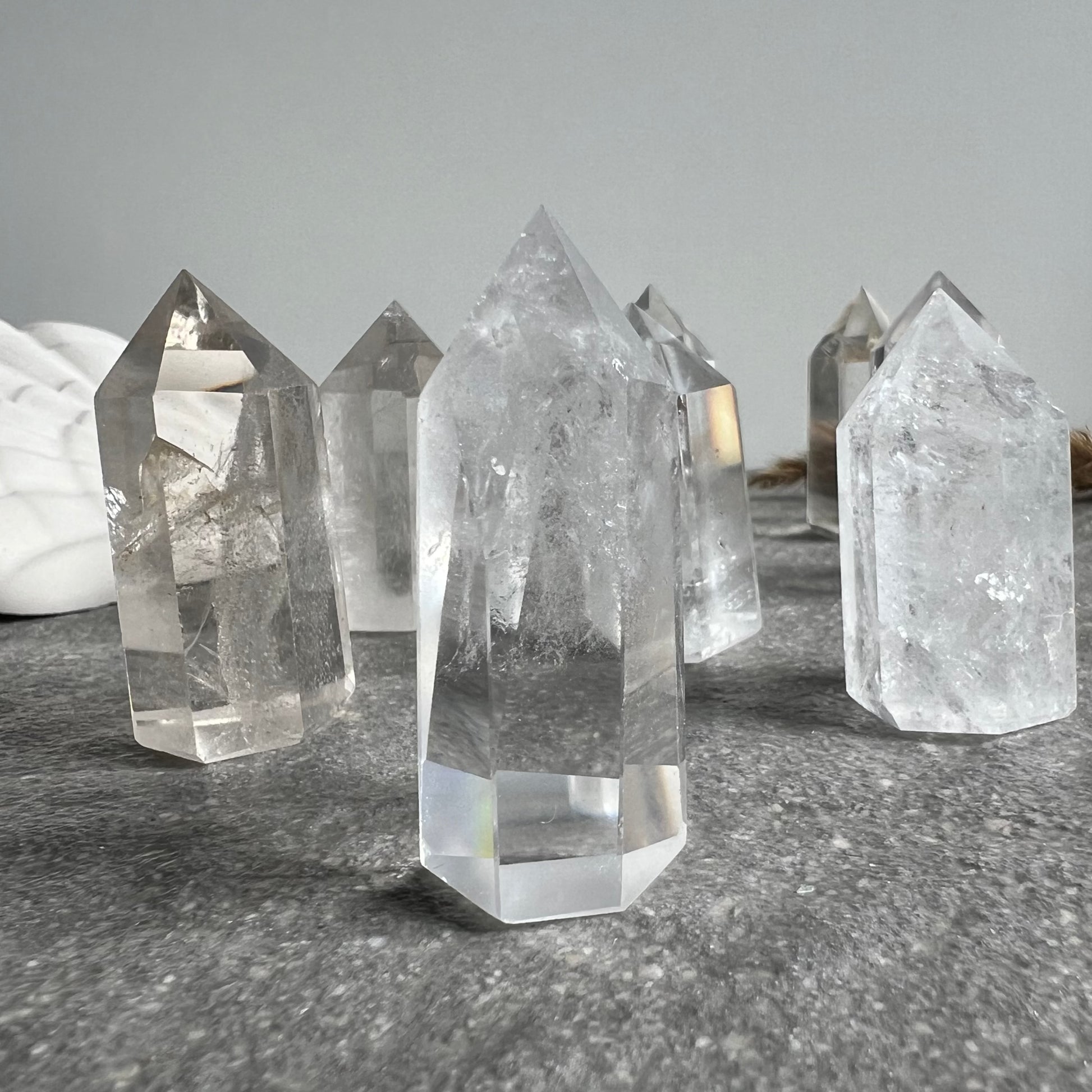 Wunderschöne Bergkristall Spitzen klar oder mit Einschlüssen