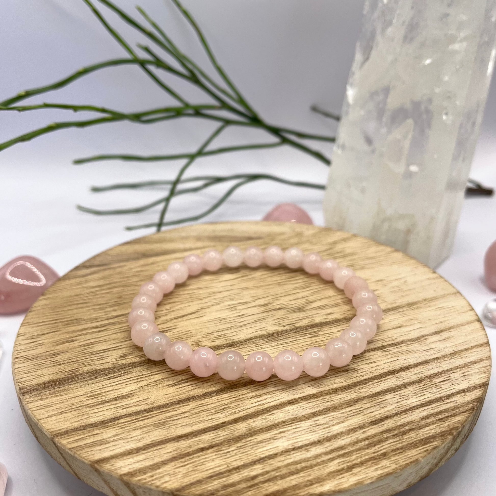 Rosenquarz Armband Nahaufnahme