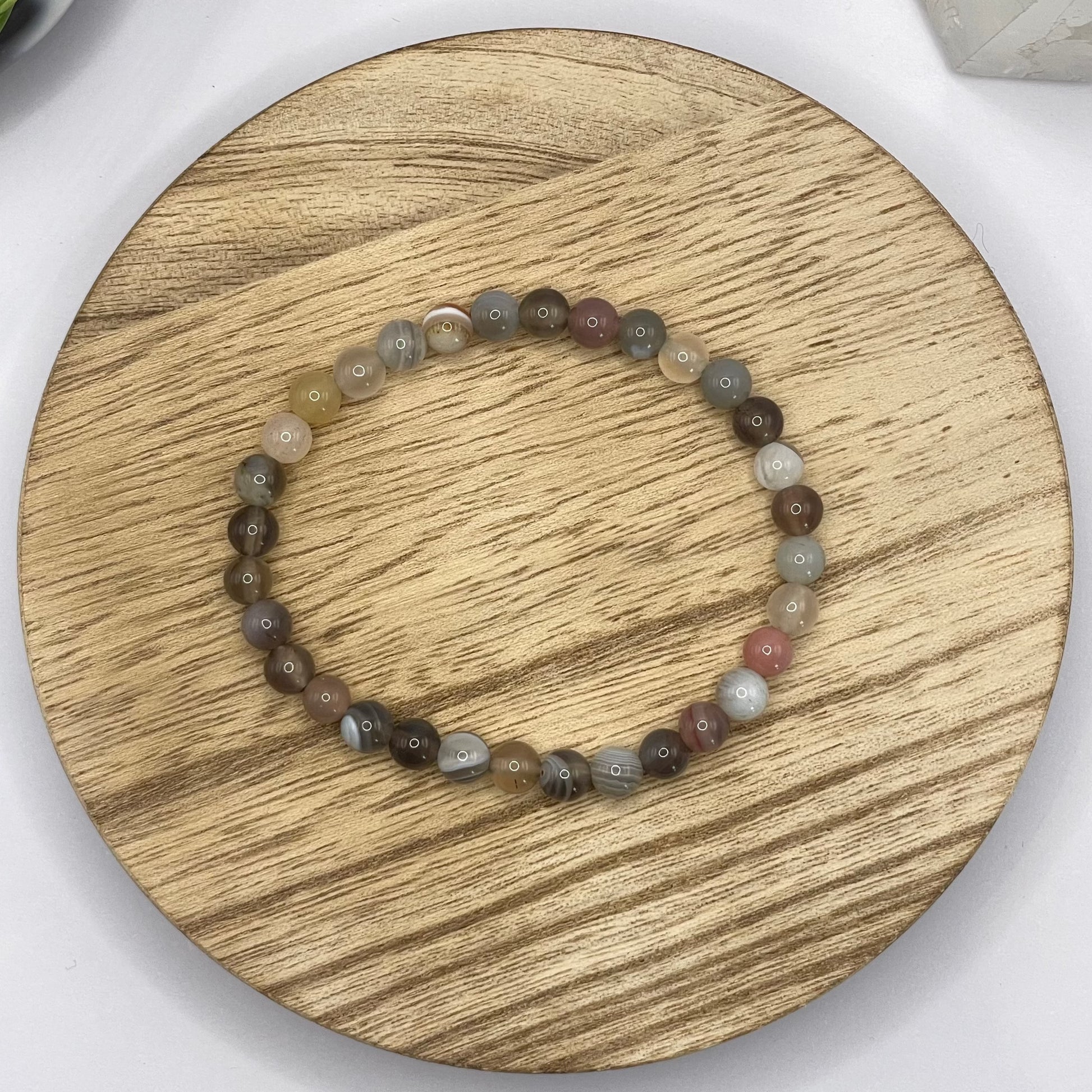 Boswana Achat Armband Nahaufnahme